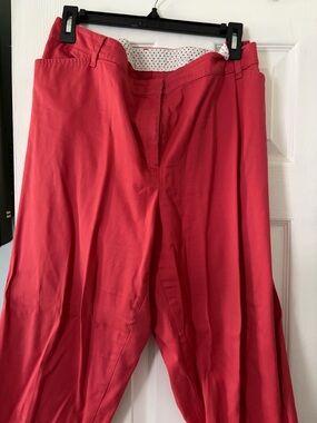 Talbots Light Beachy Red Crop Pants
